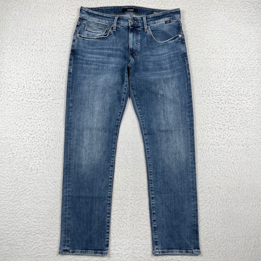 Mavi Jeans Mens 31x30 Blue Marcus Slim Straight Leg Stretch Denim Casual Modern